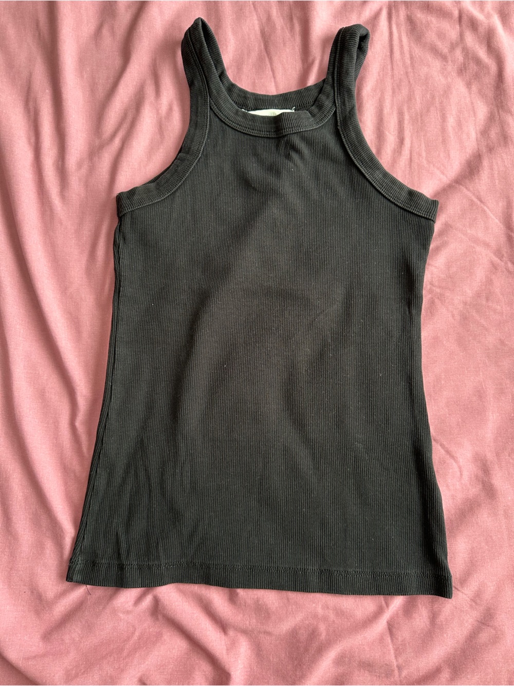 H&M Black Ribbed Kids One-Piece Tank